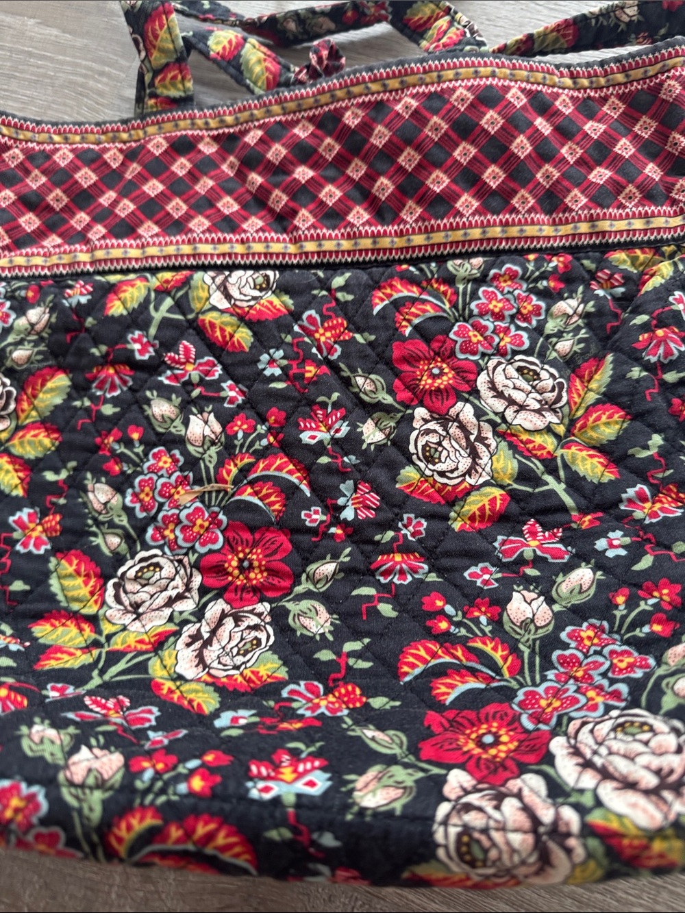 Vera Bradley Quilted Floral Tote Bag - Picture 5 of 6